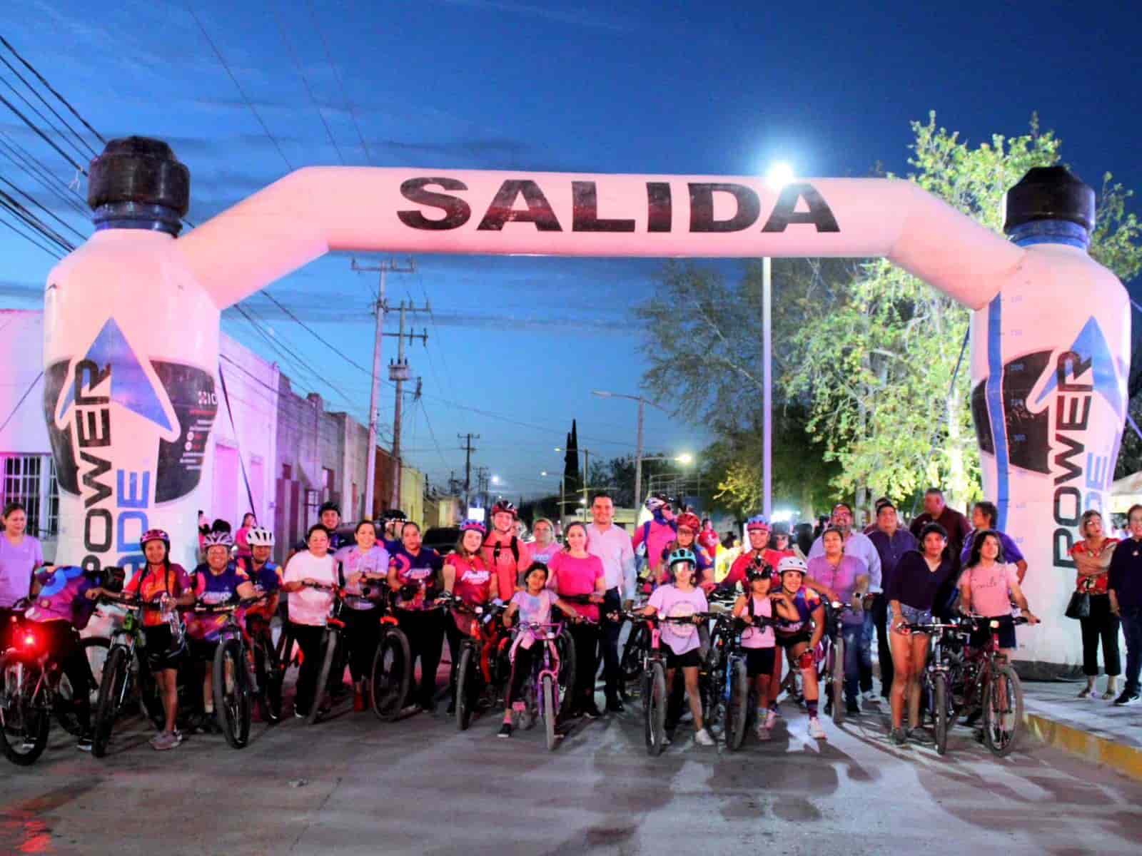 Conmemoran el día de la mujer con rodada de bicicleta en Allende