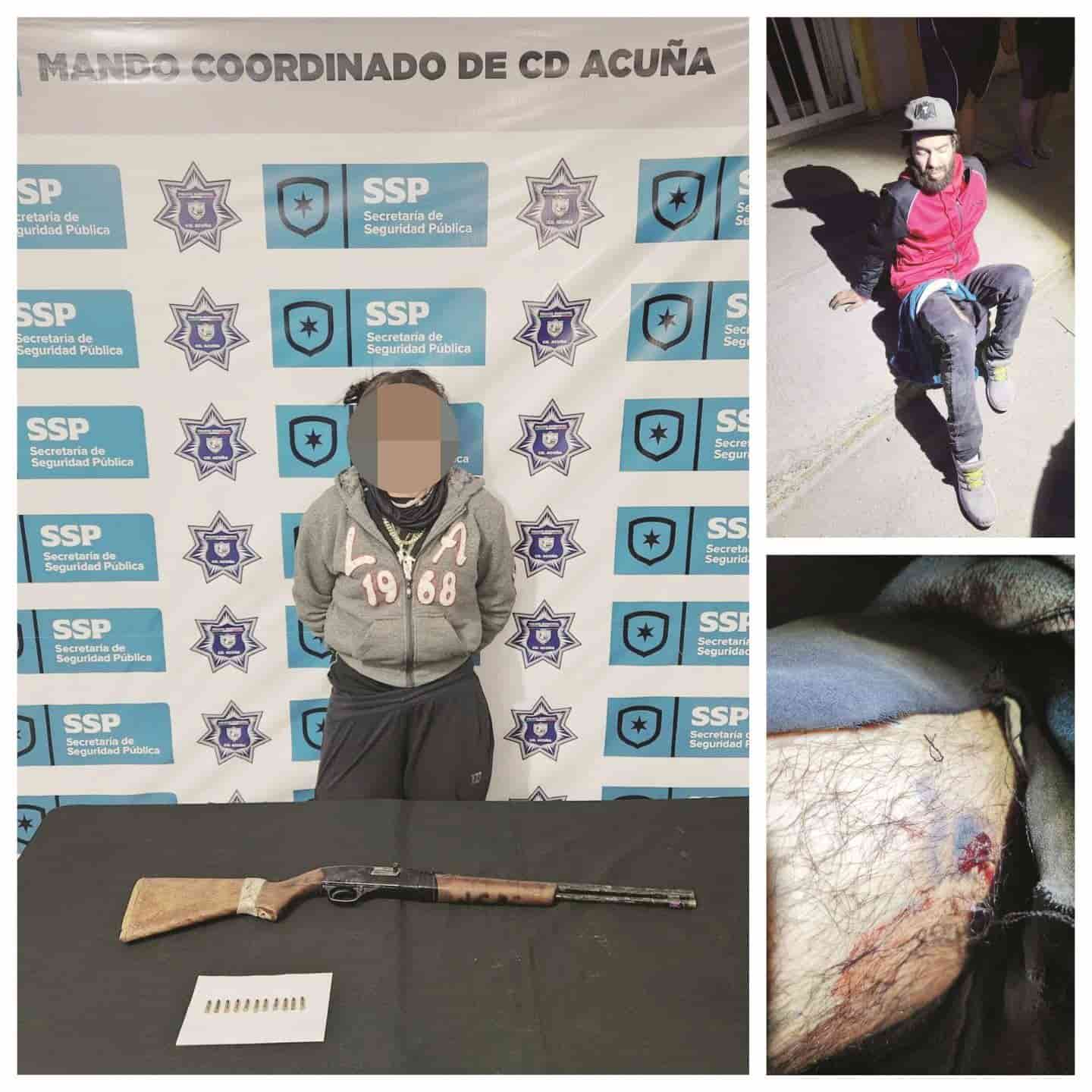 Detienen a mujer con arma por daños.