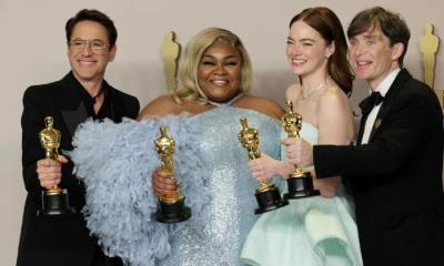 Oppenheimer triunfa en los Oscar; conoce la lista completa de ganadores