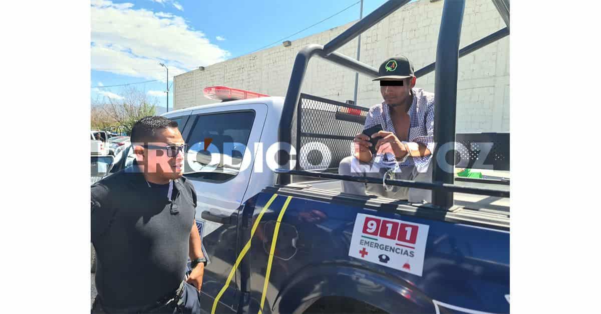 César Ricardo fue detenido en calles de la colonia San Salvador.