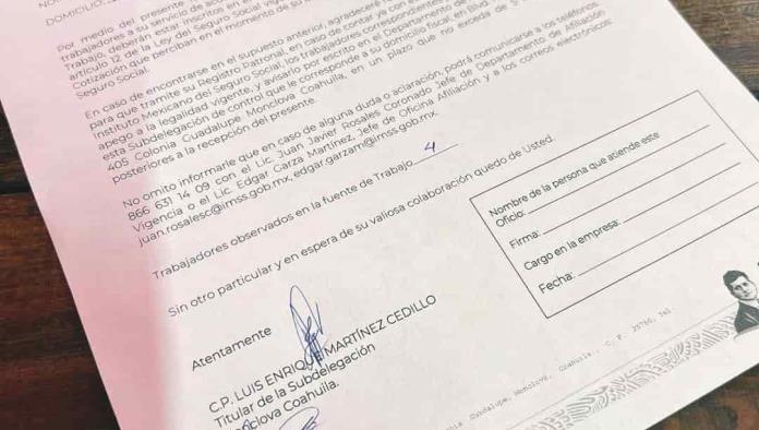 Tras caso Danny´s IMSS notifica a empresarios