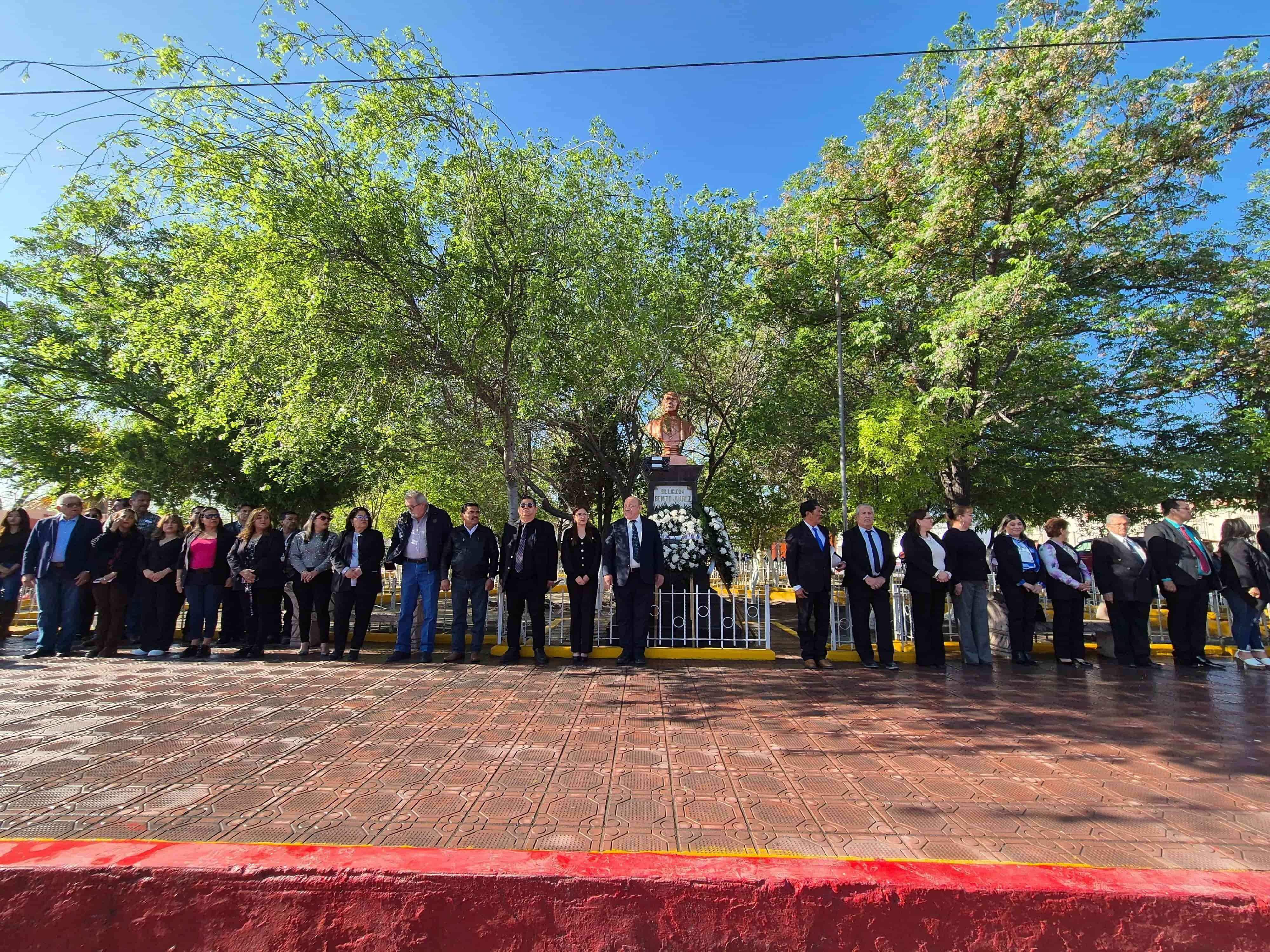 Conmemoran en Castaños a Benito Juárez