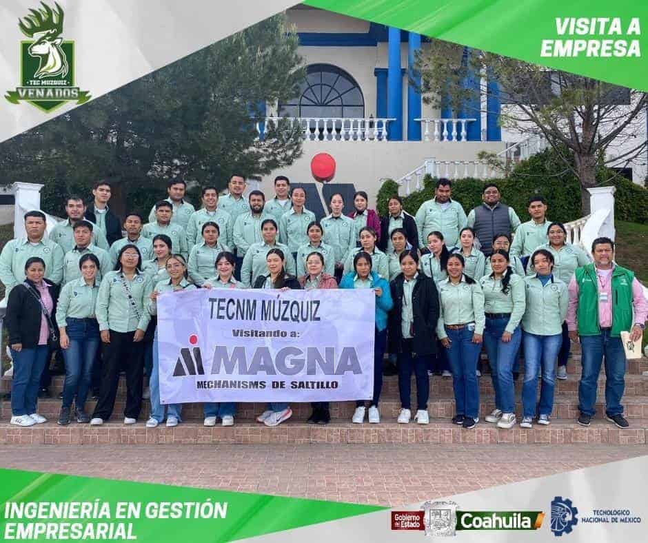 Estudiantes del ITSM visitan empresa Magna