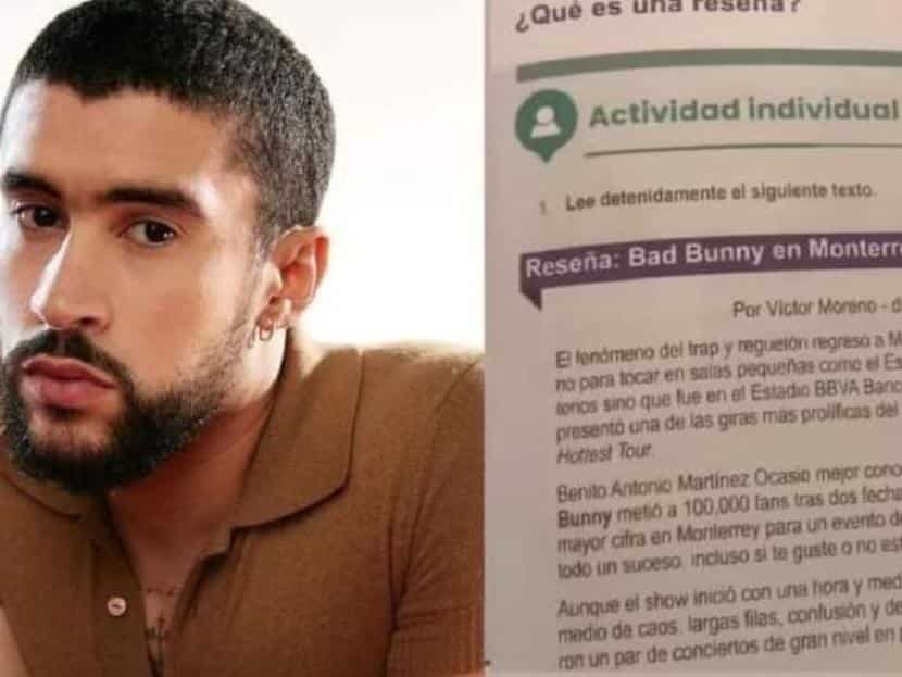 Desmientes que Bad Bunny aparezca en libros de la SEP