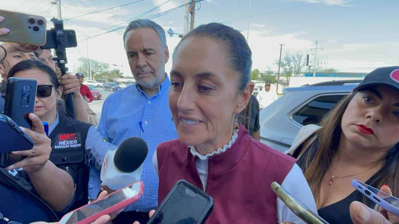 Se reúne Claudia Sheinbaum con trabajadores de Altos Hornos de México.
