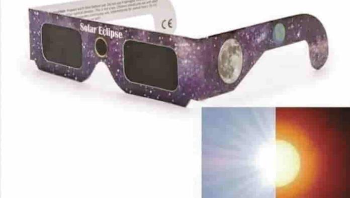 Venden lentes para el eclipse en redes sociales