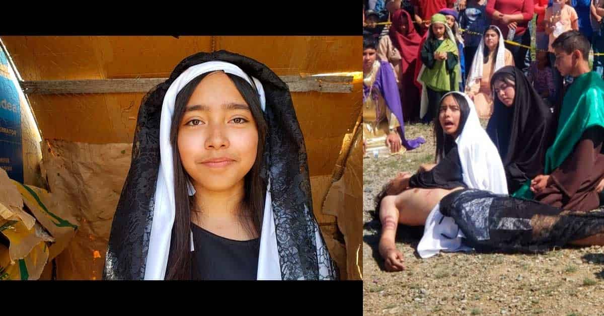 Bendecida y Agradecida con Dios”; Expresa Joven que personificó a María