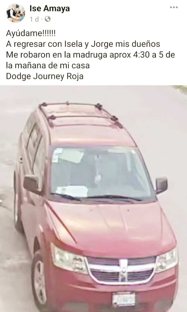 Roban camioneta del exterior del domicilio delos propietarios.