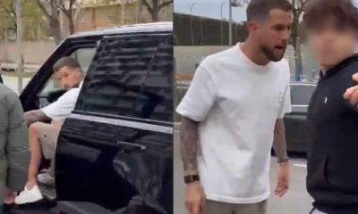 VIDEO: Jugador del Barcelona SE ENCARÁ con aficionado tras salir del entrenamiento