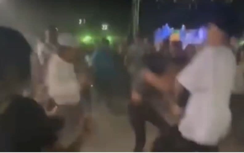 El zafarrancho se registró la noche del lunes.