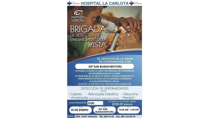 DIF San Buenaventura invita a brigada visual