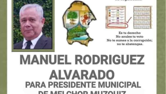 Darán voto a Manuel Rodríguez el 2 de junio