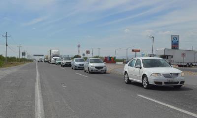 Abarrotan carretera Monterrey-Monclova
