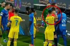¡Cristiano Ronaldo es expulsado y amaga con pegarle al árbitro!