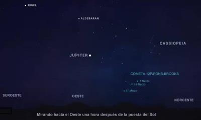 El cometa "diablo" ya se puede ver en el cielo nocturno en el hemisferio norte