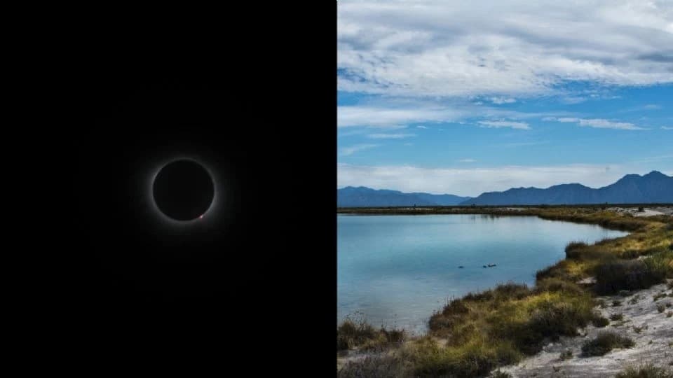 Turistas y académicos de México y el mundo disfrutan eclipse en Cuatro Ciénegas