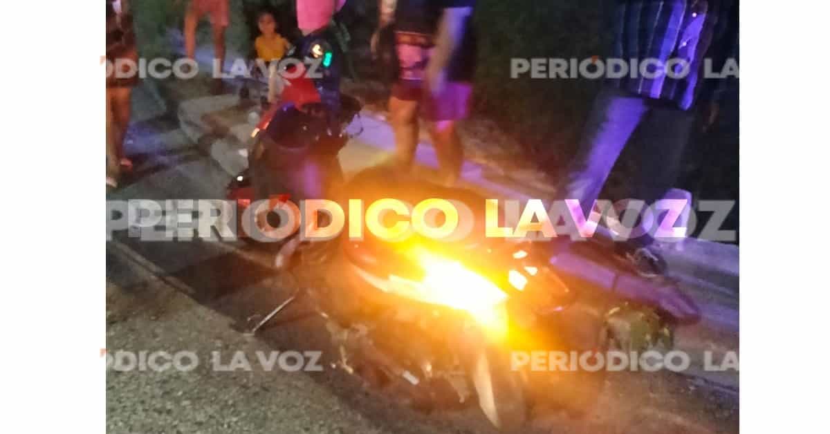 El motociclista causó el choque por no hacer alto.