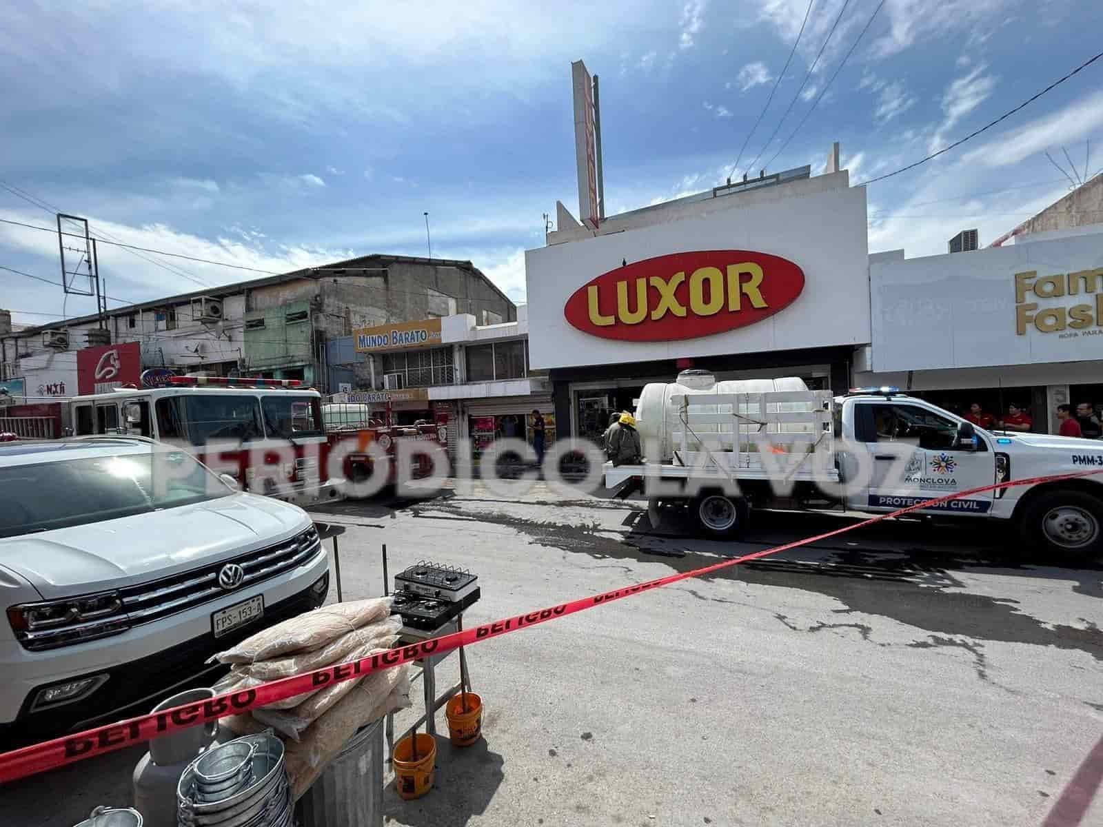 Fuego en Luxor por sobrecalentamiento de aire