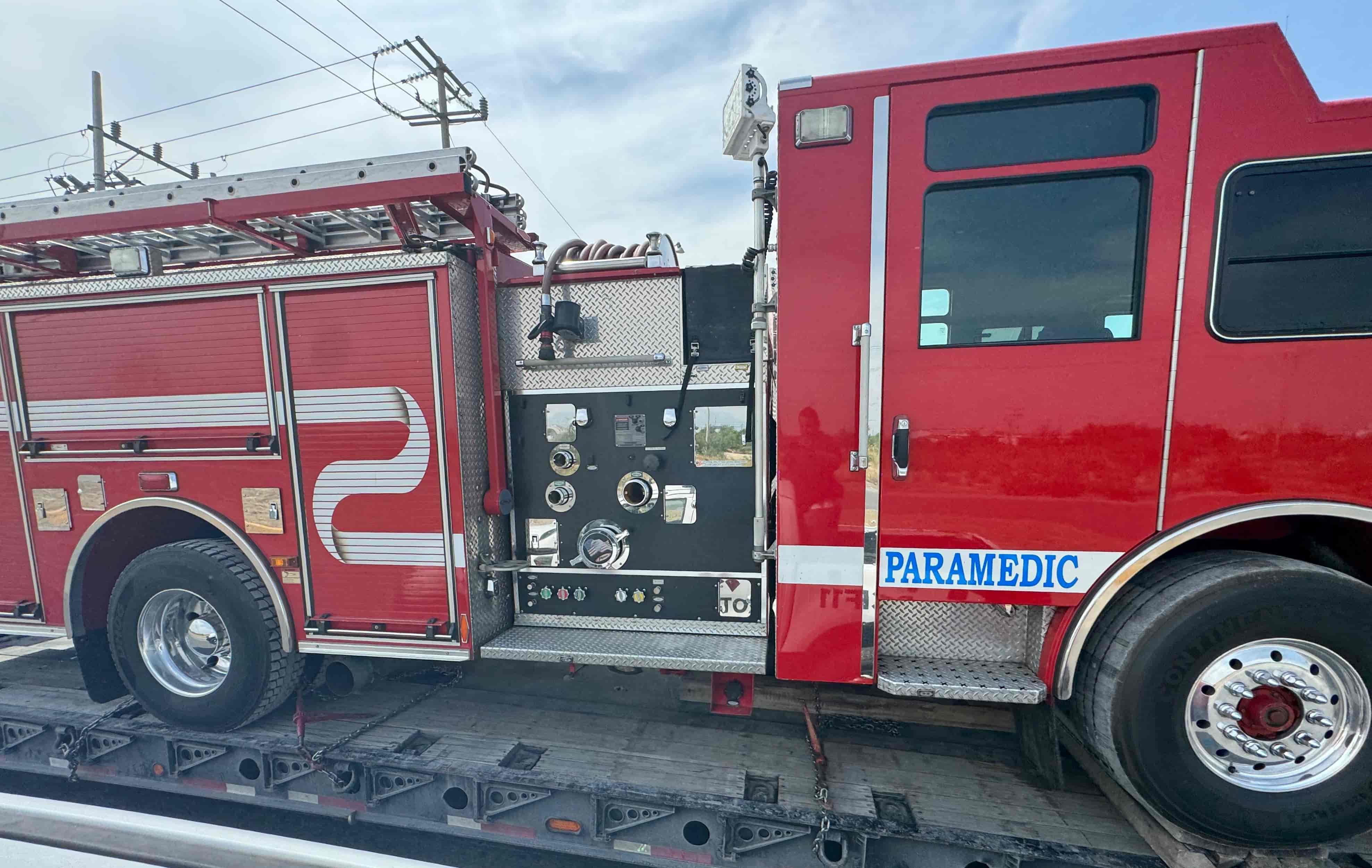 Procedente de Sacramento, California, llegó a Frontera la motobomba con la que se podrá hacer frente a las contingencias en la región.