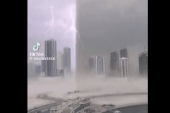 Lluvias en Dubái fueron las mas fuertes en 75 años