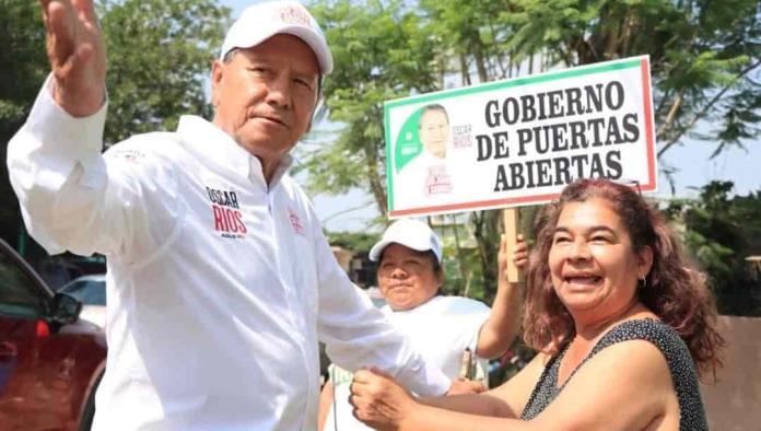 Recorre Oscar Ríos Colonia Nuevo León