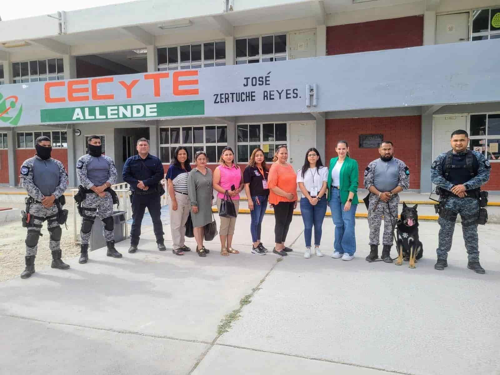 Éxito de operativo mochila en el CECYTEC Allende José Zertuche Reyes
