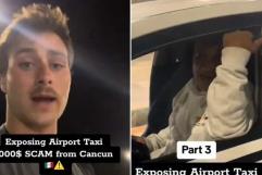 Turista canadiense exhibe a taxista que quiso cobrarle mil dólares en Cancún