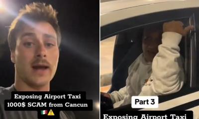 Turista canadiense exhibe a taxista que quiso cobrarle mil dólares en Cancún