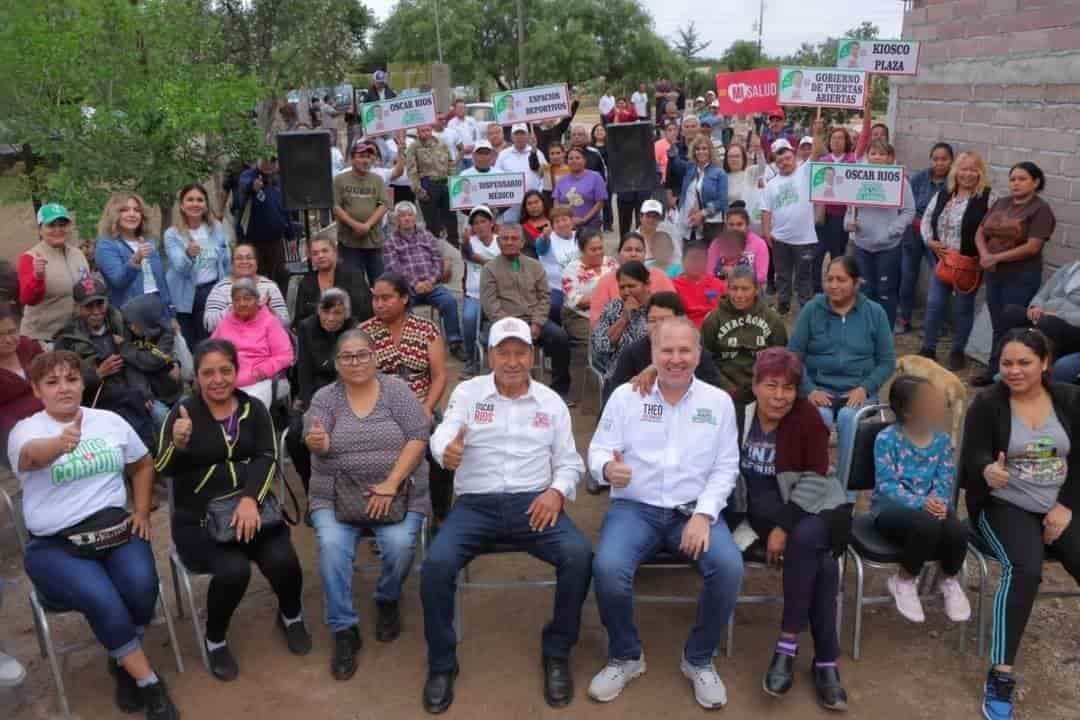 Refrendan en el Coyote y Las Torres apoyo a Oscar