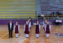 Destacan en concurso de escoltas alumnas de Sec. Lucio Blanco
