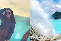 Turista muere tras caer a un volcán activo mientras posaba para una foto en Indonesia