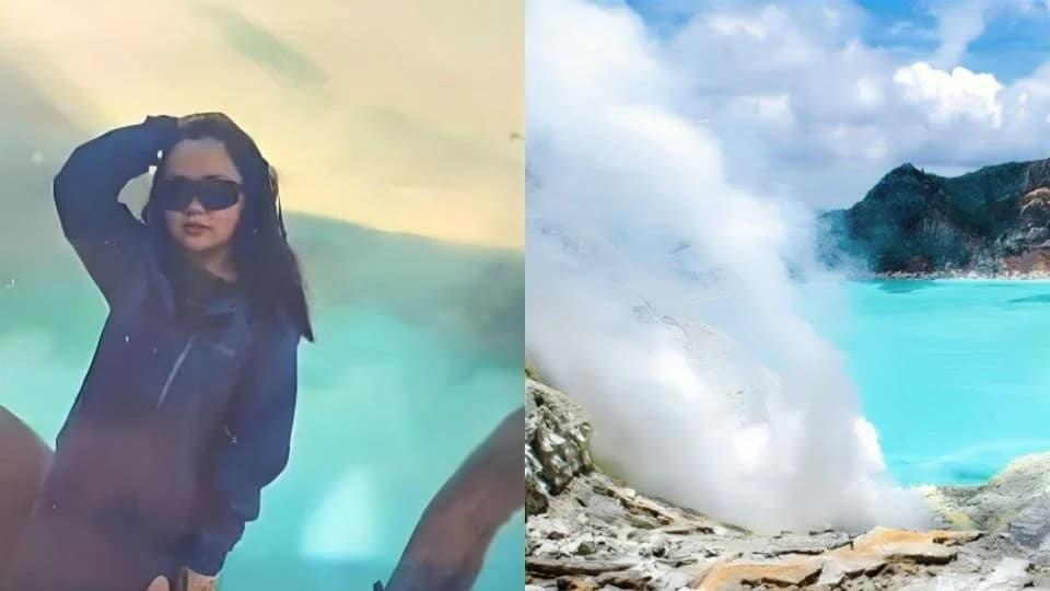 Turista muere tras caer a un volcán activo mientras posaba para una foto en Indonesia