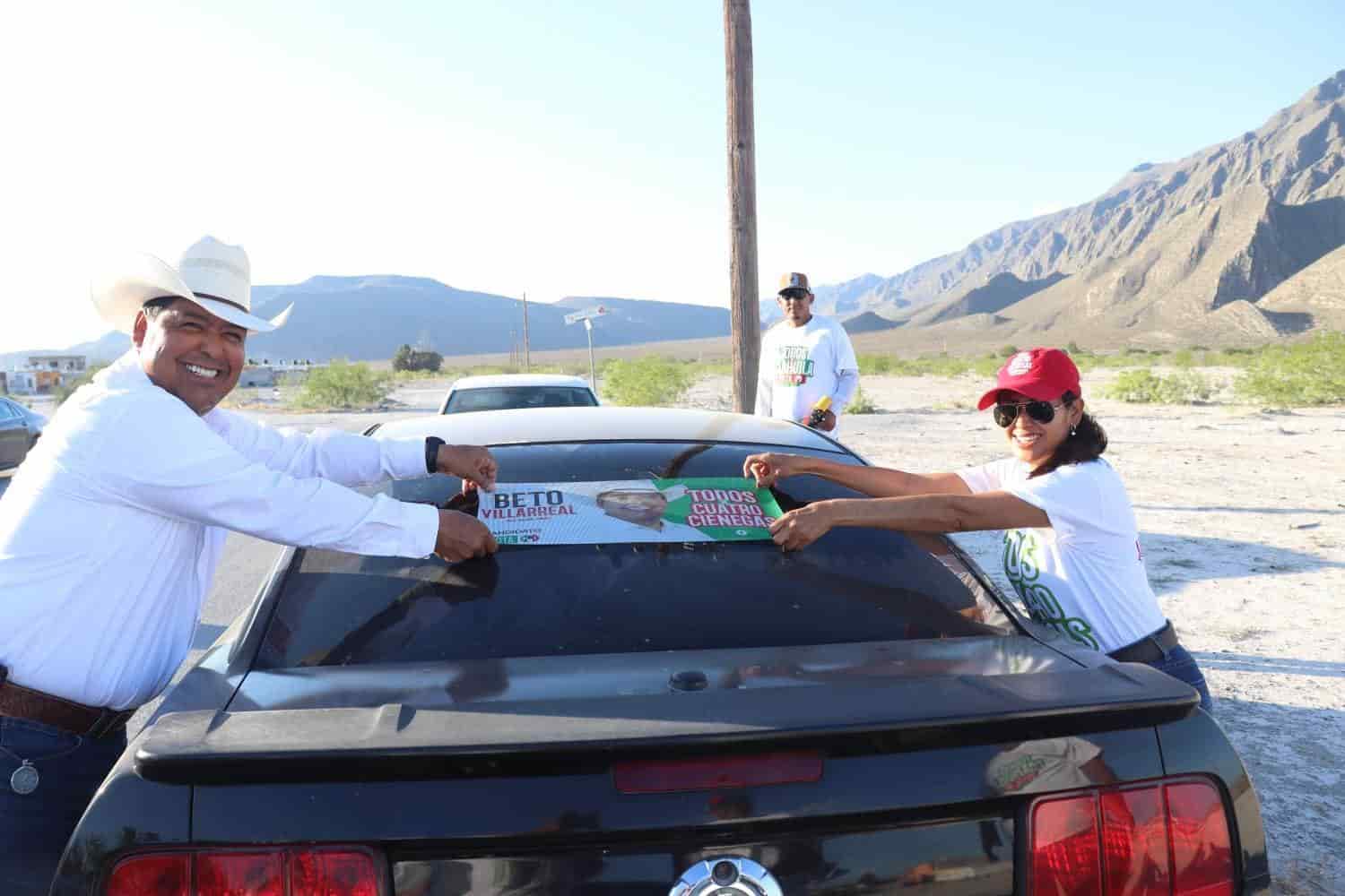 Beto el candidato más fuerte en Ciénegas