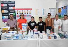 Entrega mensual de medicamentos e insumos en el Centro de Salud de Nava