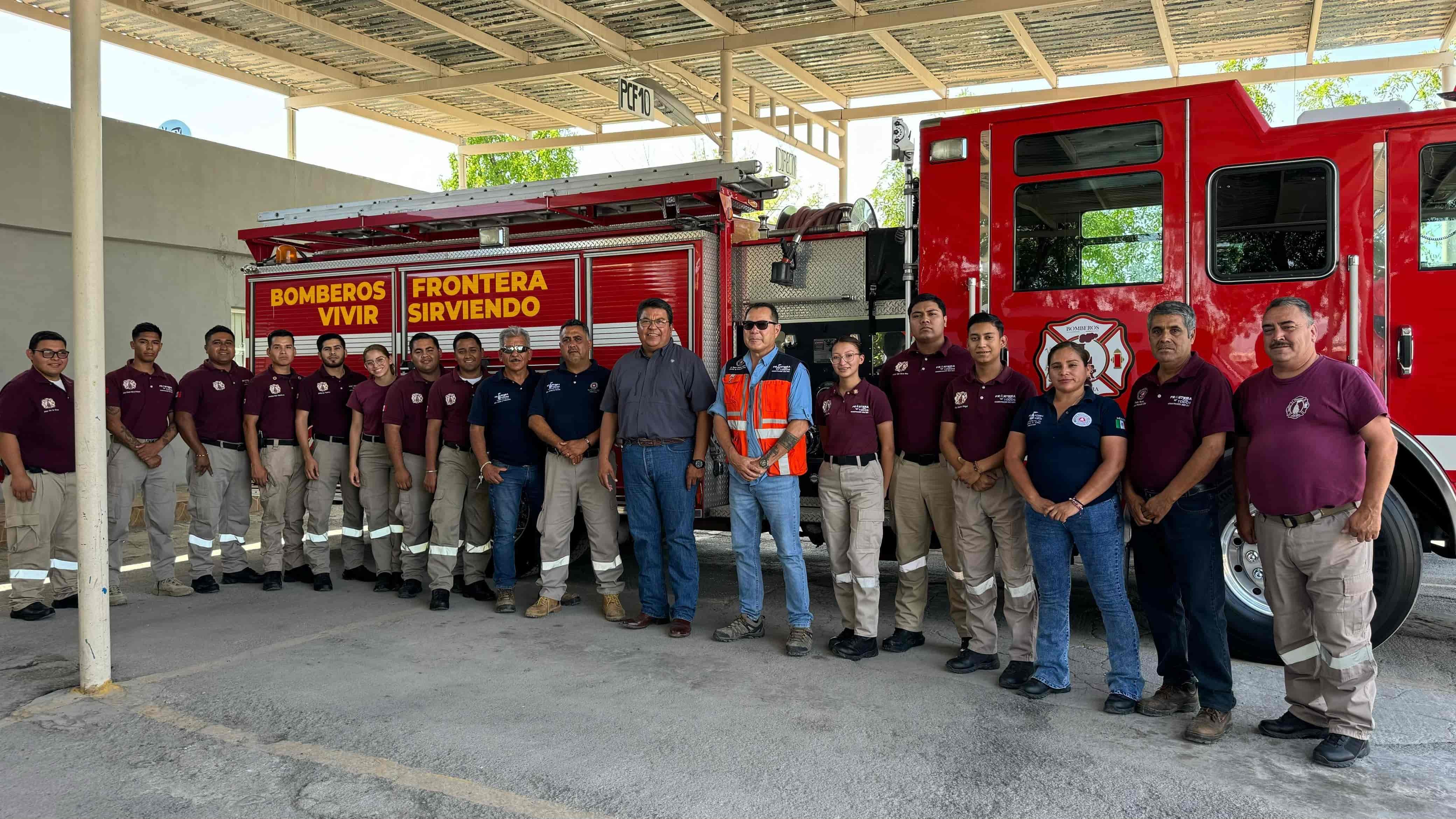 El Cuerpo de Bomberos de Frontera arribó al 23 aniversario de su fundación.