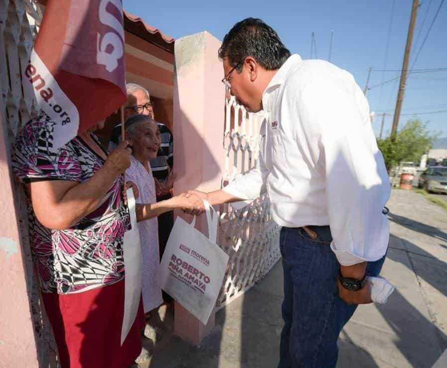 El candidato de MORENA, Roberto Piña Amaya ha recorrido cerca de 70 colonias de Frontera.