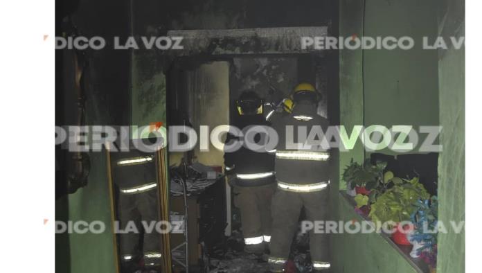 Se incendia casa en la Mayo