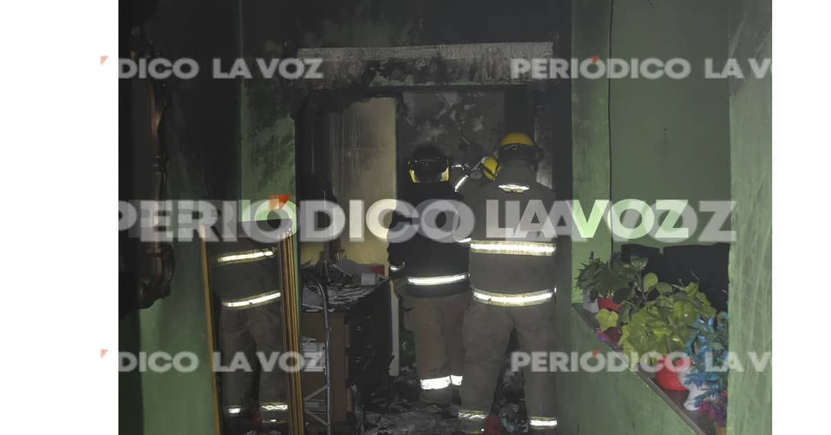 Se incendia casa en la Mayo