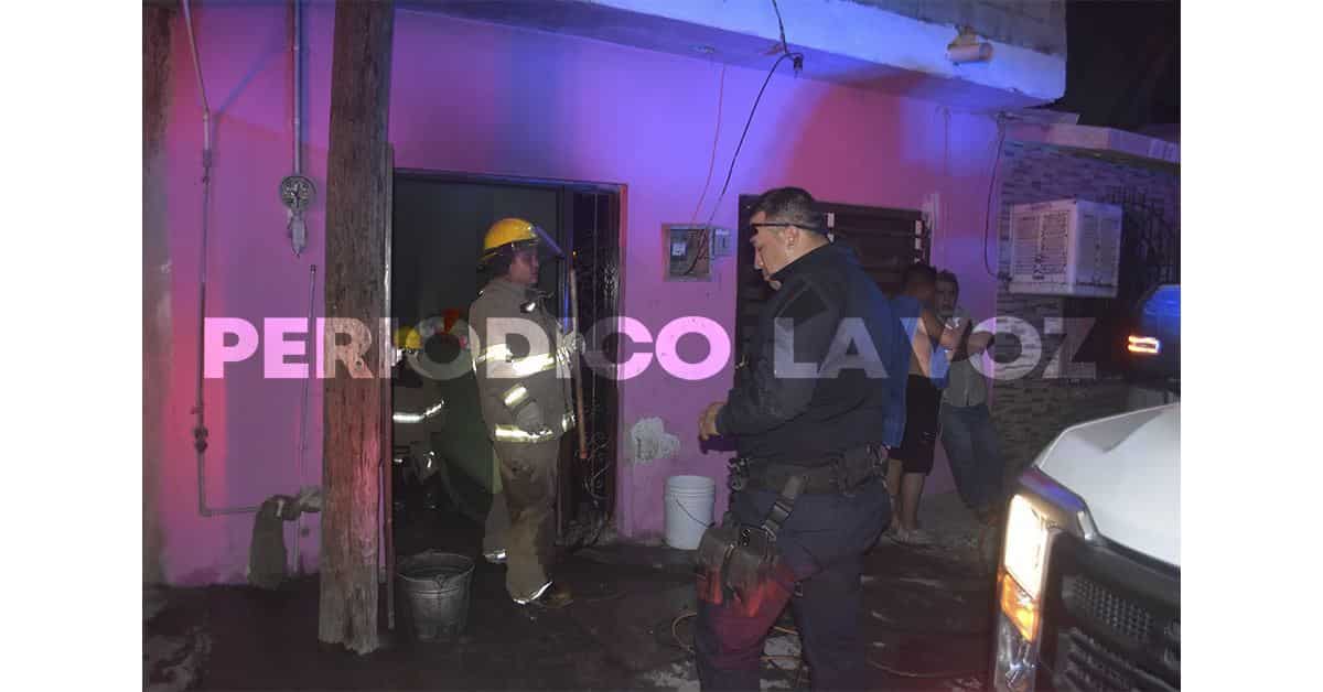 Se incendia casa en la Mayo