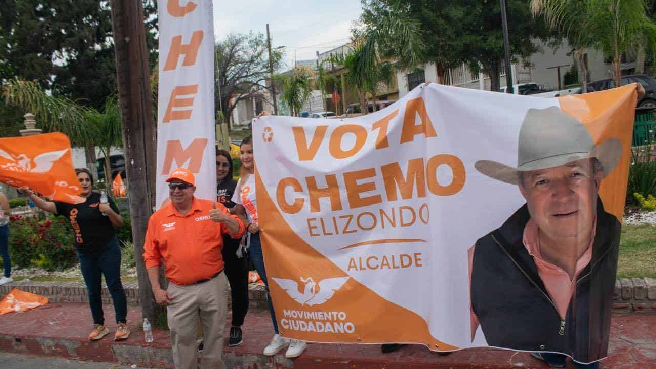 Intensificará acciones Chemo Elizondo en el último mes de campaña
