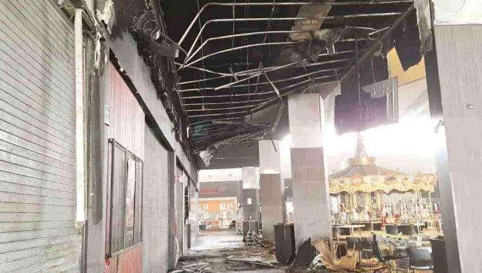 Fue un accidente incendio en el Mall