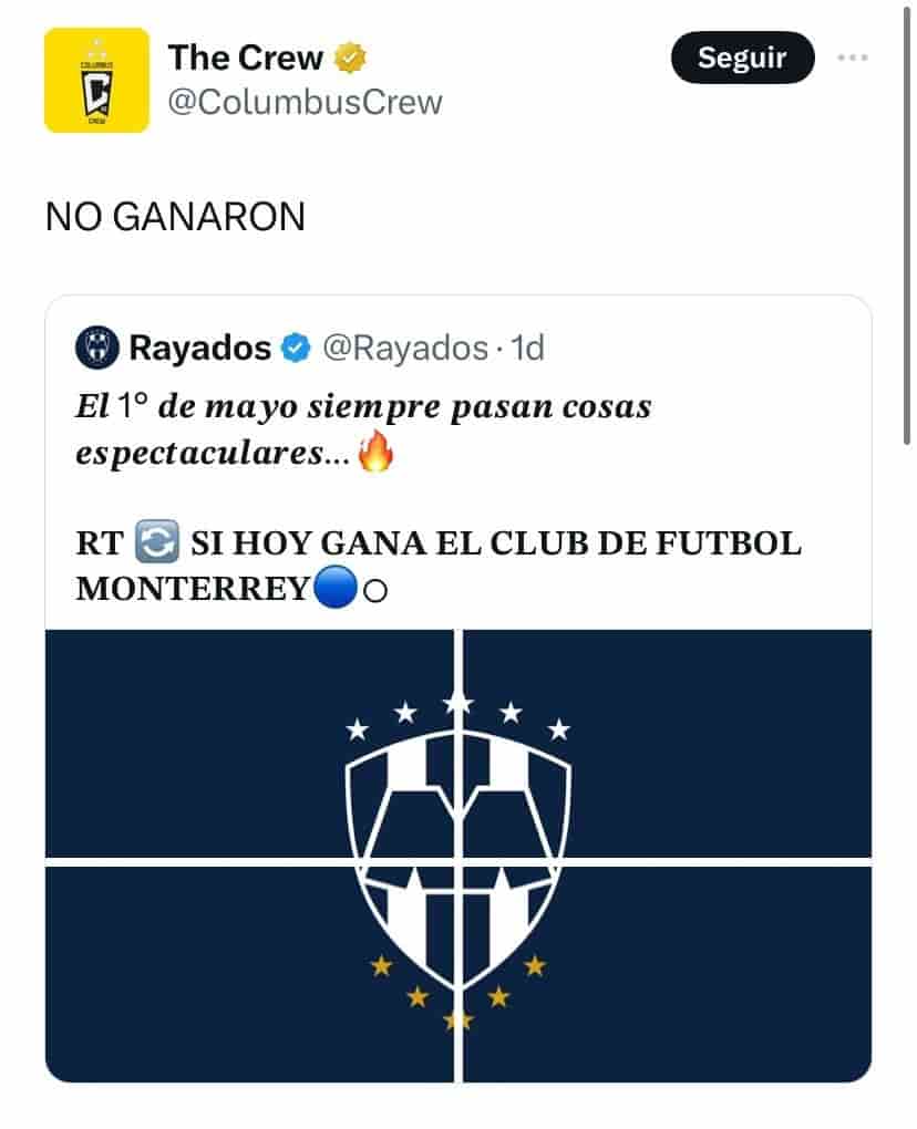 Colombus Crew SE BURLA de Rayados y Tigres tras ELIMINARLOS