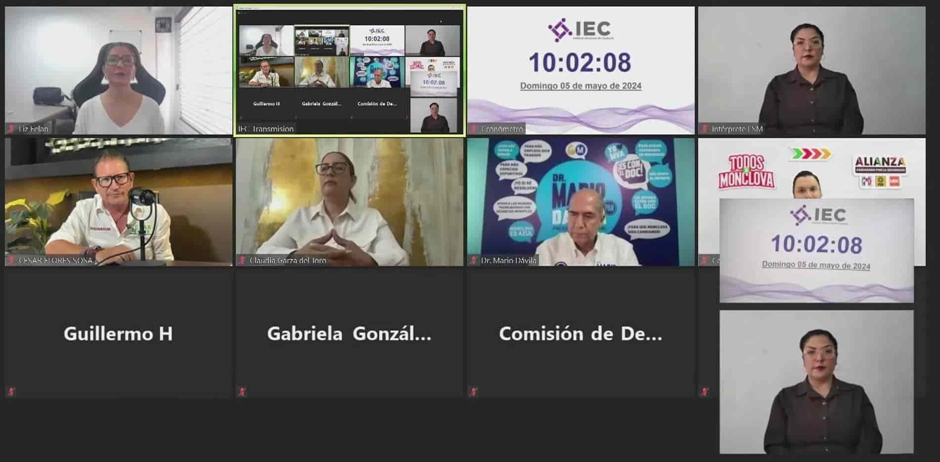 Debaten candidatos