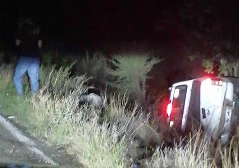 Accidente a la altura de la cuesta de las Codornices
