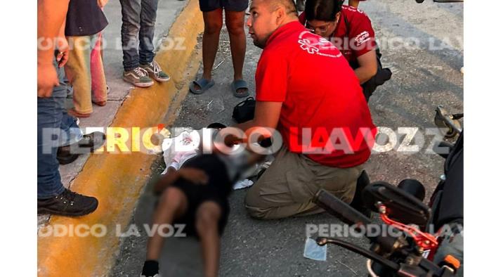 Embiste motociclista a niño en la Buenos Aires