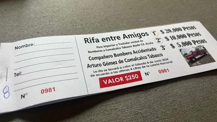 Bomberos y Fundación 911 organizarán una rifa en memoria de compañeros
