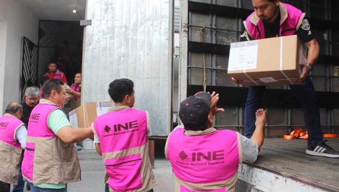 Llegan boletas  para elecciones