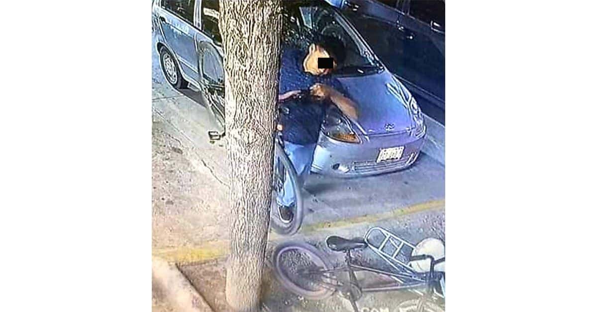 Capta Cámara de Seguridad Robo de Bicicleta 