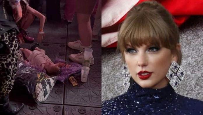 Fan de Taylor Swift deja a su bebé en el piso durante concierto en París