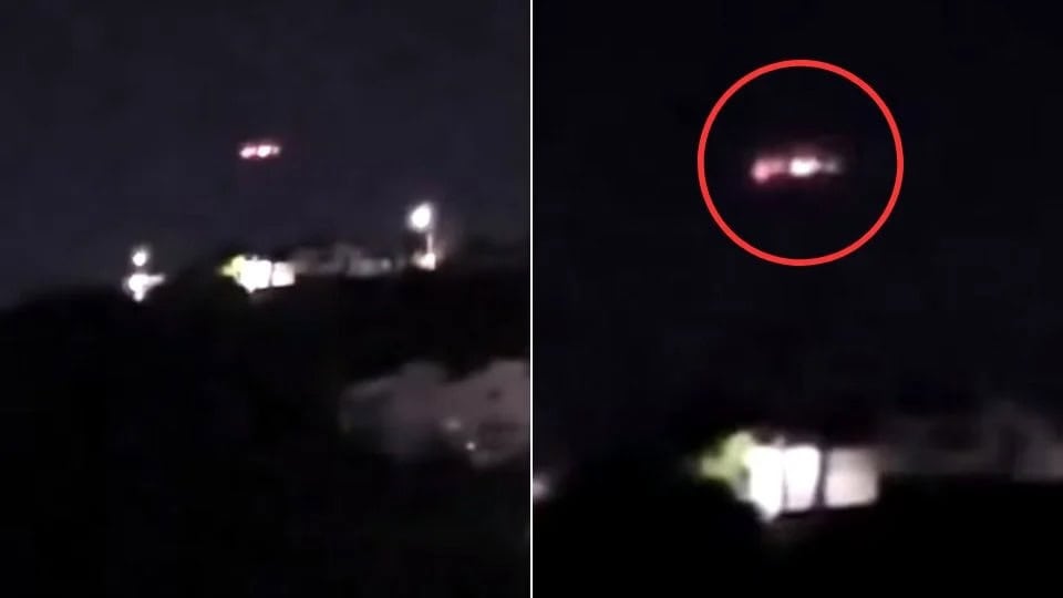 Captan supuesto platillo volador encima de casas en Monterrey